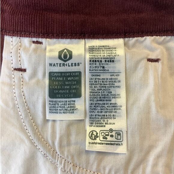 Levis Women's 30 Decadent Chocolate High Waisted Mom Jeans Corduroy OS19-21 - Picture 7 of 8